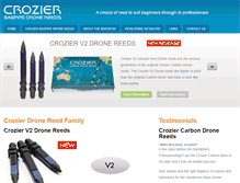 Tablet Screenshot of crozierbagpipes.com